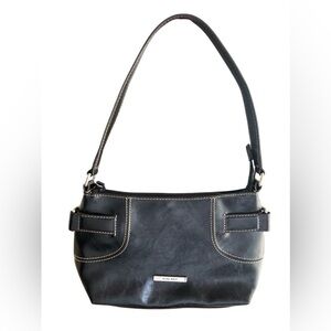Nine West mini black leather shoulder bag